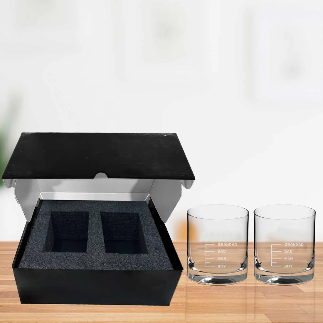 Whiskey Glass with Peg Measurement-Gifts for Dad