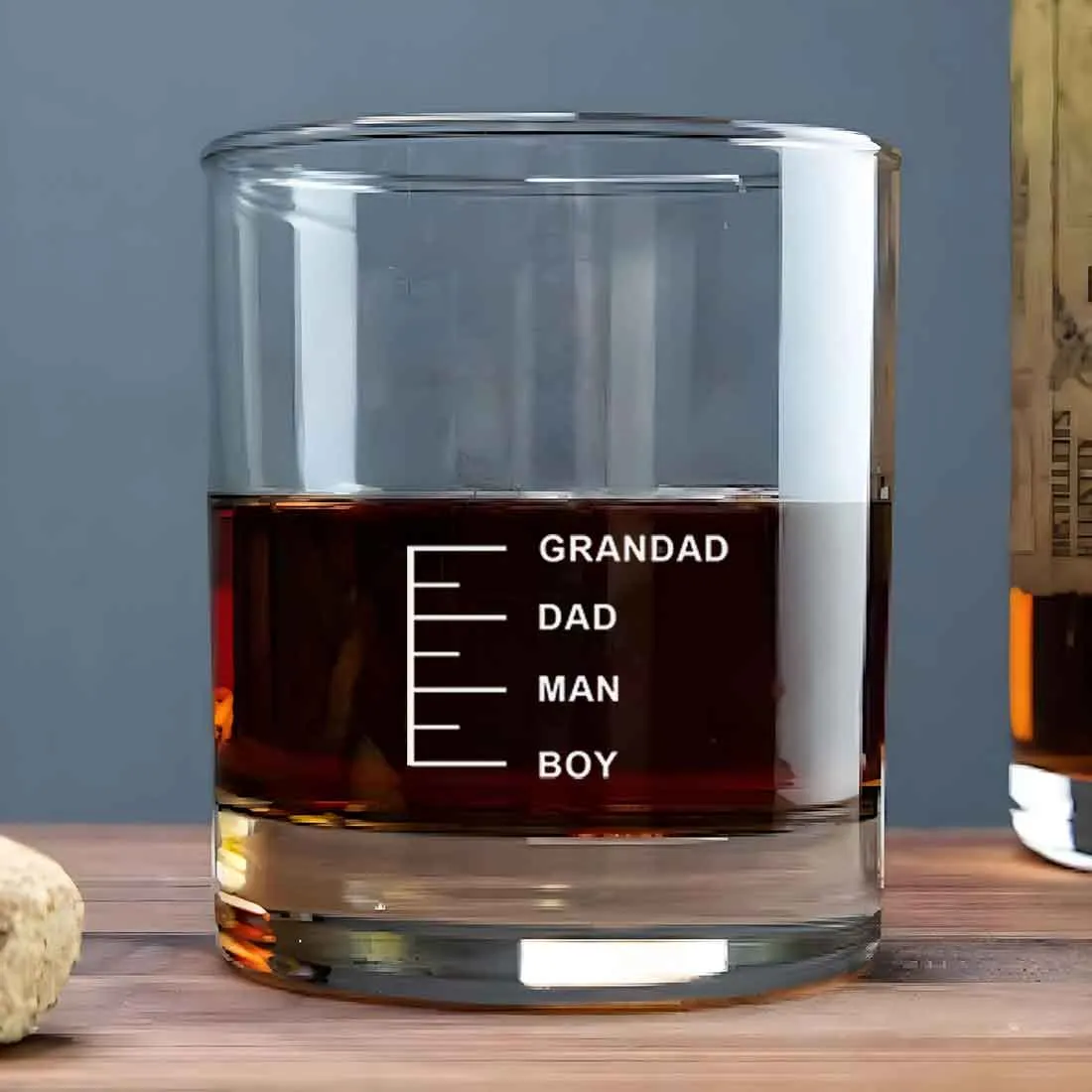 Whiskey Glass with Peg Measurement-Gifts for Dad