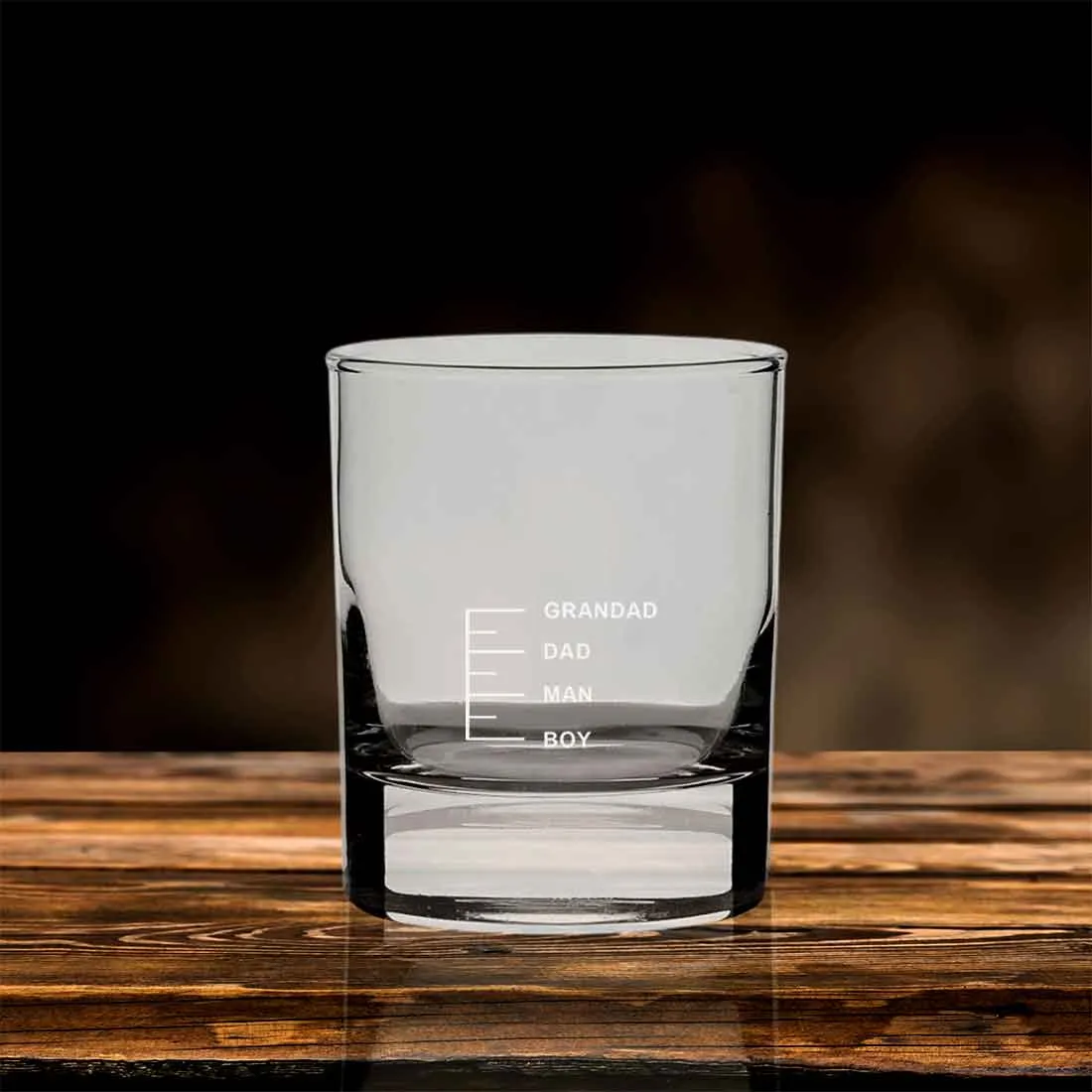 Whiskey Glass with Peg Measurement-Gifts for Dad