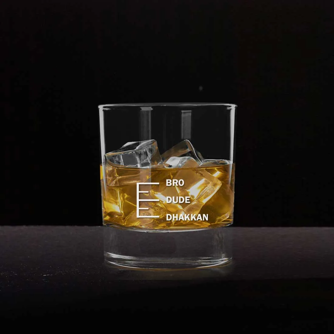 Whiskey Glasses Liquor Glass-  Anniversary Birthday Gift Funny Gifts for Husband Bf - DHAKKAN DUDE BRO