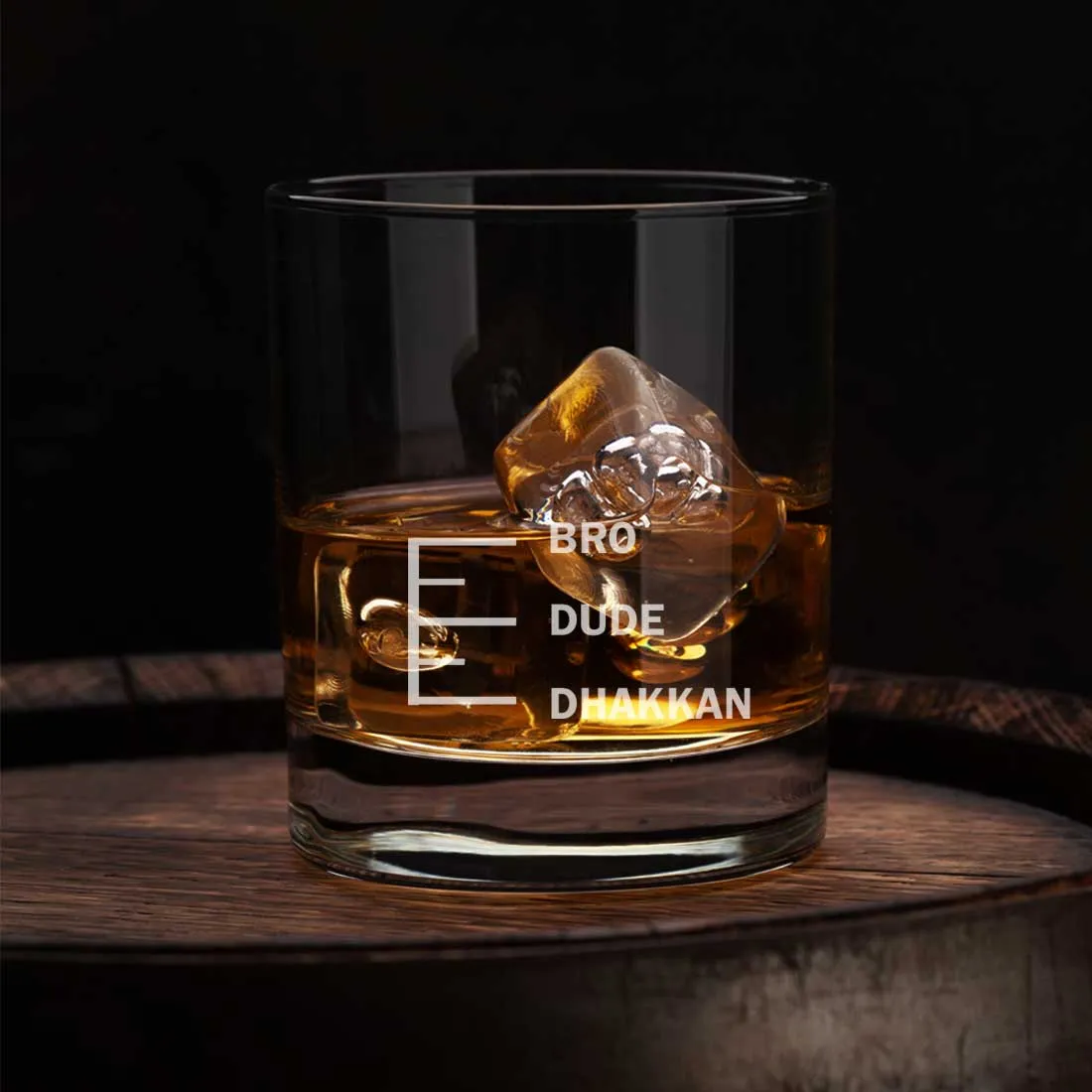 Whiskey Glasses Liquor Glass-  Anniversary Birthday Gift Funny Gifts for Husband Bf - DHAKKAN DUDE BRO