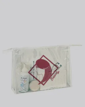Zippered Clear Makeup Bag for Travel - With Your Logo - CS1013